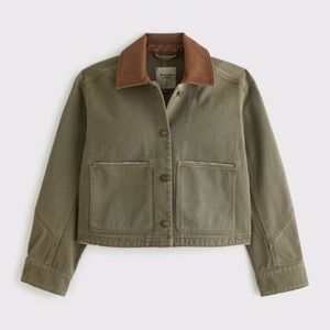Abercrombie & Fitch XXS Short Twill Barn Jacket